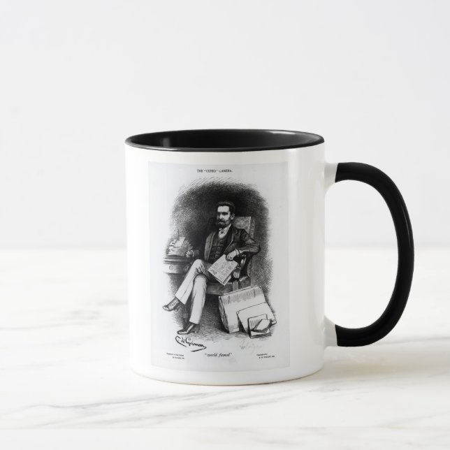 Joseph Pulitzer från "kuriositeten", 1887 Mugg (Höger)