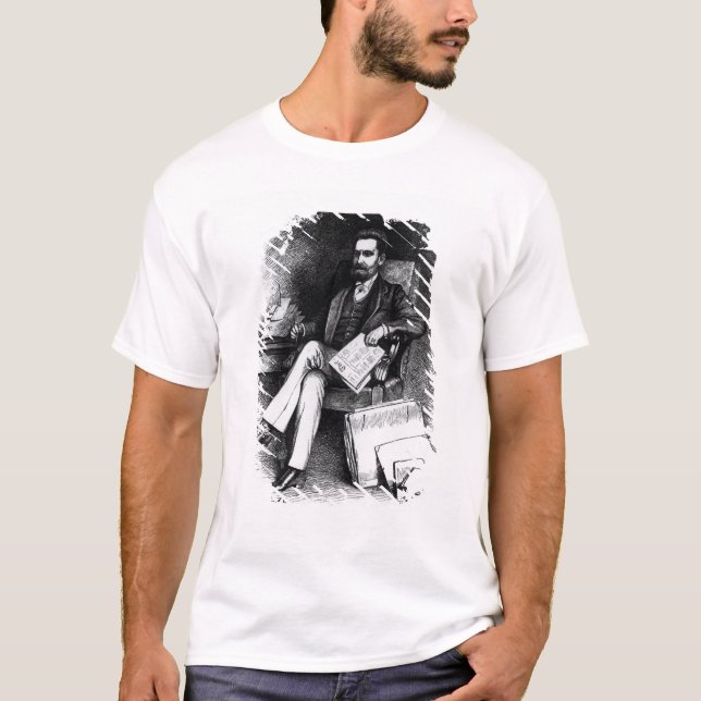 Joseph Pulitzer från "kuriositeten", 1887 T-shirt (Framsida)
