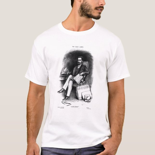 Joseph Pulitzer från "kuriositeten", 1887 Tee (Framsida)