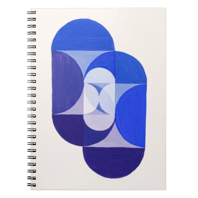 Joseph Schillinger Nyckel Blue. Abstraktens geomet Anteckningsbok (Framsidan)