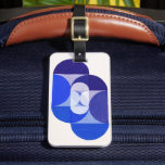 Joseph Schillinger Nyckel Blue. Abstraktens geomet Bagagebricka<br><div class="desc">Joseph Schillinger "Nyckel Blue"-väska märkre. Abstraktens geometriska konst.</div>