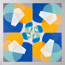 Joseph Schillingers Grönt Squares 1934 Poster