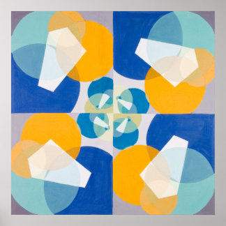 Joseph Schillingers Grönt Squares 1934 Poster