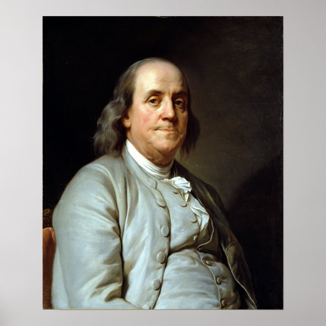 Joseph Siffrein Duplessis Benjamin Franklin Poster (Framsidan)