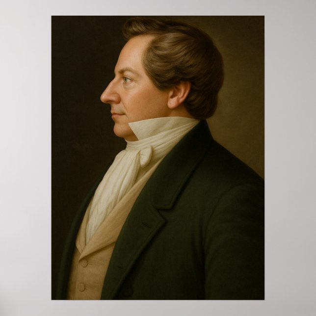 Joseph Smith Fotograferad återgivning™ #6 LDS Kons Poster (Framsidan)