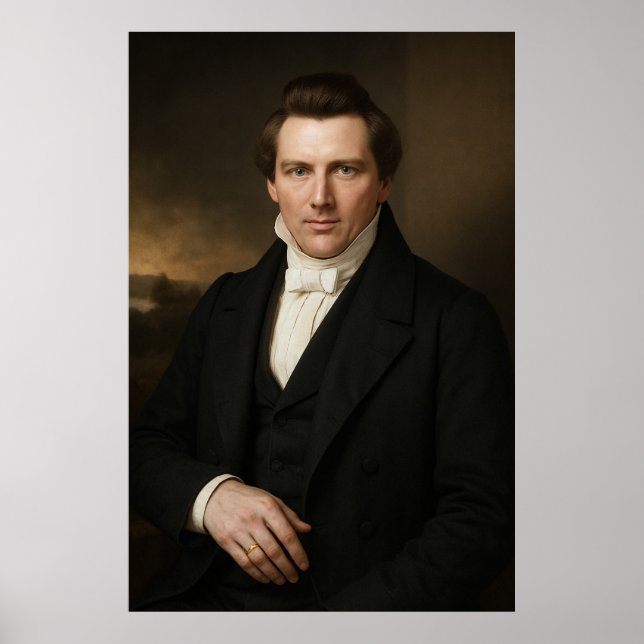 Joseph Smith Photographic Rendition™ #2 LDS Art Poster (Framsidan)