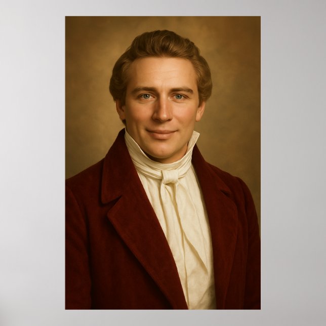 Joseph Smith Photographic Rendition™ #5 LDS Art Poster (Framsidan)