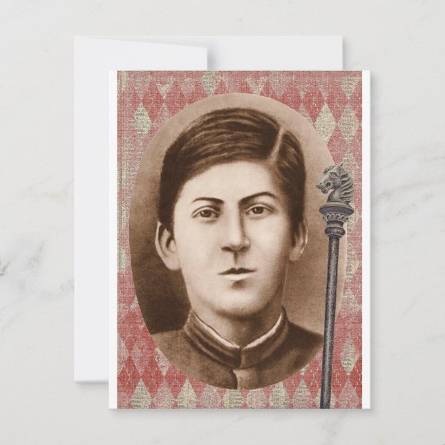 Joseph Stalin 14 år gammal Kort (Framsida)
