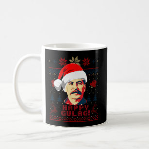 Joseph Stalin Lycklig Gulag Funny jul Kaffemugg