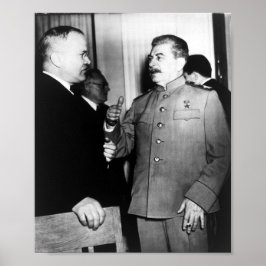 Joseph Stalin och Molotov - Världskrig 2 - 1945 Poster