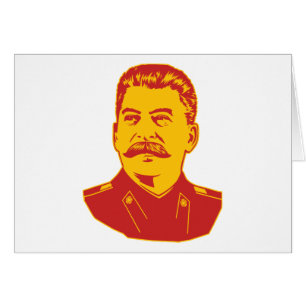 Joseph Stalin porträtt Hälsningskort