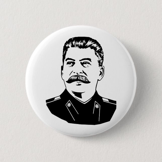 Joseph Stalin Porträtt Knapp (Framsida)