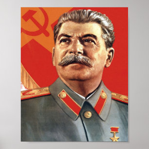 Joseph Stalin Porträtt Poster