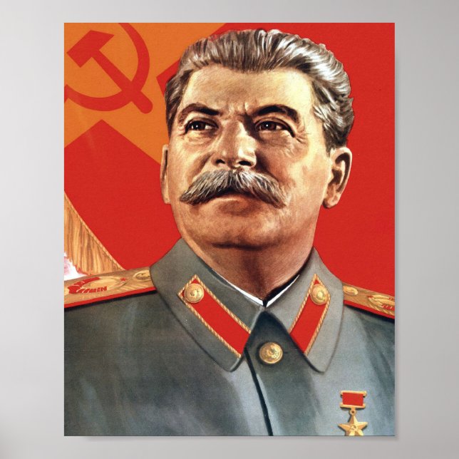 Joseph Stalin Porträtt Poster (Framsidan)