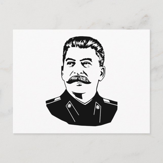 Joseph Stalin Porträtt Vykort (Framsida)
