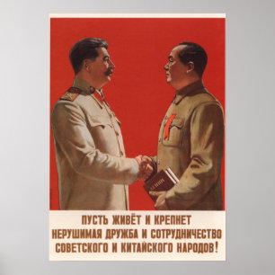 Joseph Stalin sovjetisk propagandaaffisch Poster