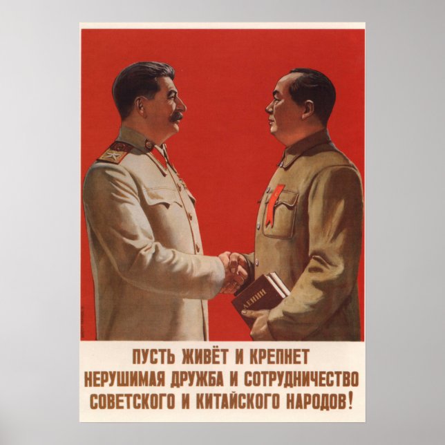 Joseph Stalin Sovjetpropaganda poster (Framsidan)