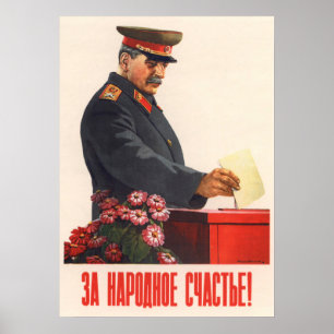 Joseph Stalin Sovjetpropaganda poster