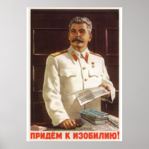 Joseph Stalin Sovjetpropaganda poster
