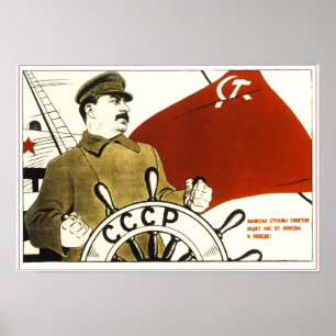 Joseph Stalin. Sovjetpropaganda Poster