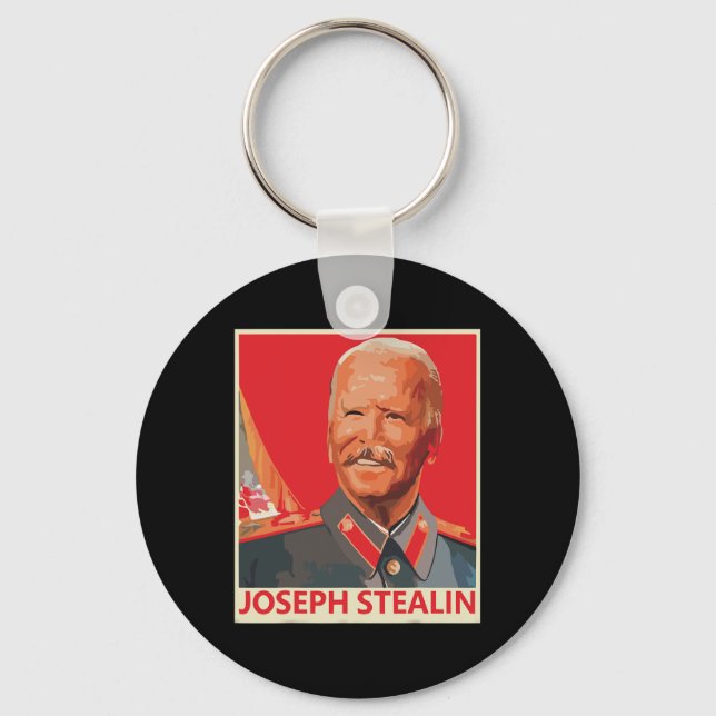 Joseph Stealin Anti Joe Biden Funny Nyckelring (Framsida)