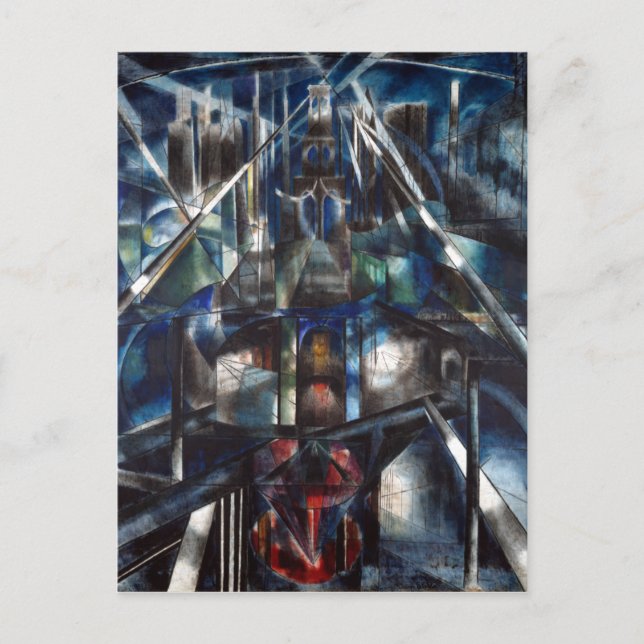Joseph Stella Brooklyn Bridge Vykort (Framsida)