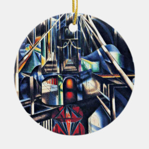 Joseph Stella - Old Brooklyn Bridge Julgransprydnad Keramik