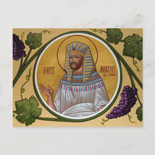Joseph the All-Comely Prayer Card Vykort (Framsida)