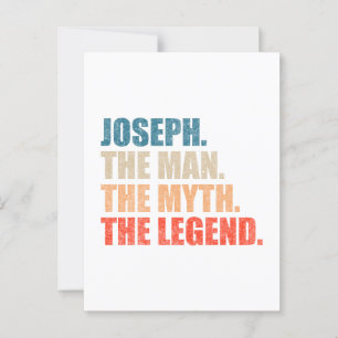Joseph The Man the Myth the Legend Vykort