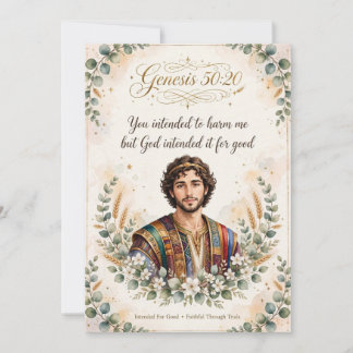 Joseph Trading Card - Genesis 50:20 Inbjudningar