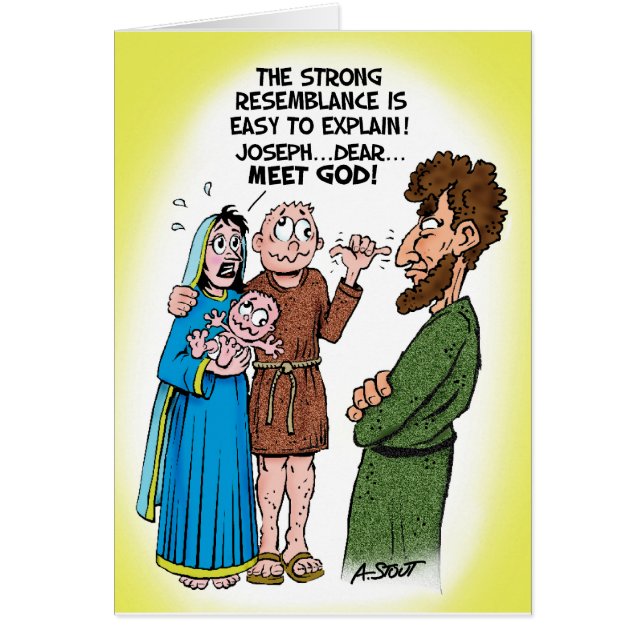 "Joseph, träffa Gud!" Hälsningskort (Framsidan)