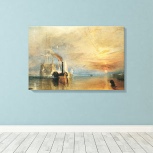 Joseph Turners kamp mot Temeraire Canvastryck