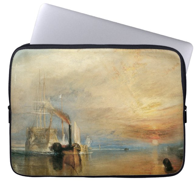 Joseph Turners kamp mot Temeraire Laptop Sleeve (Framsidan)
