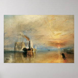Joseph Turners kamp mot Temeraire Poster