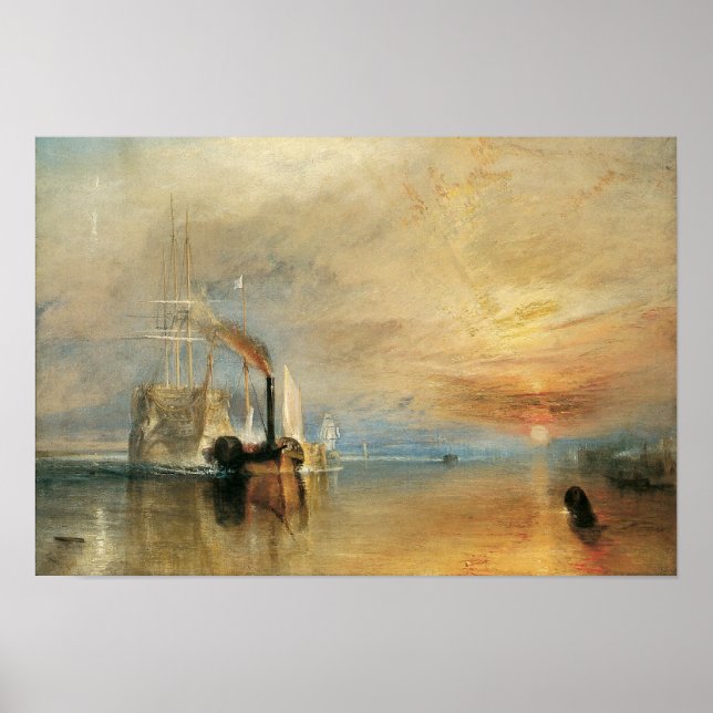 Joseph Turners kamp mot Temeraire Poster (Framsidan)