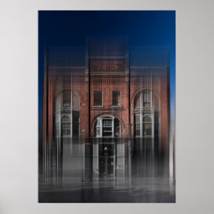 Joseph White Byggnad No 7 Färg OBlur Version Poster