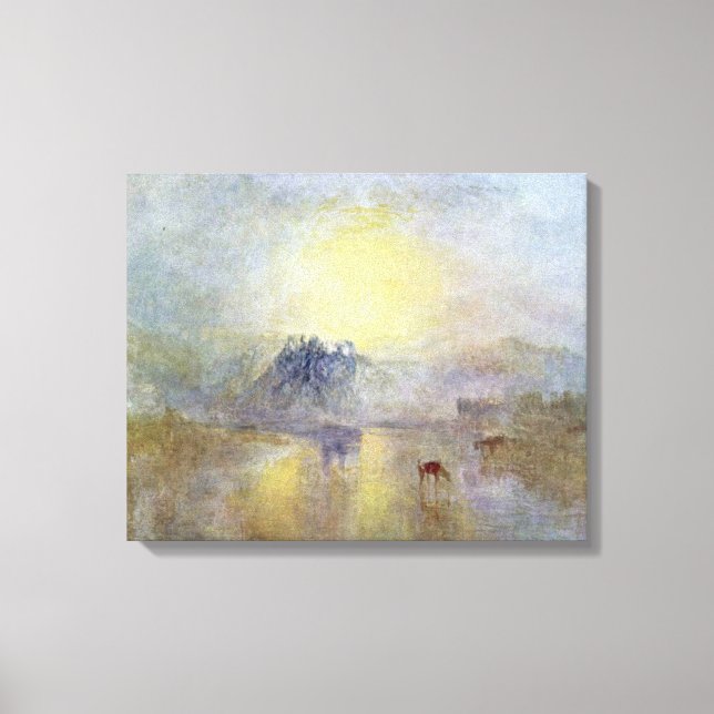 Joseph William Turner - Norham Castle vid sunrise Canvastryck (Framsida)
