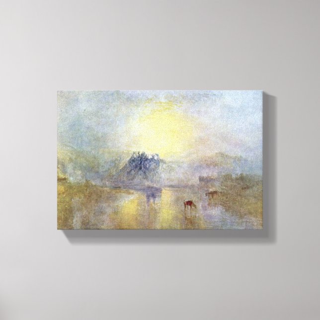 Joseph William Turner - Norham Castle vid sunrise Canvastryck (Framsida)