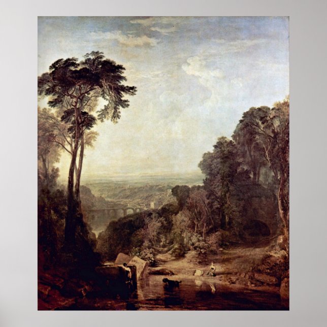 Joseph William Turners korsning av brook Poster (Framsidan)