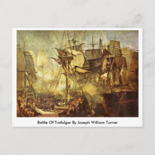 Joseph William Turners strid mot Trafalgar Vykort