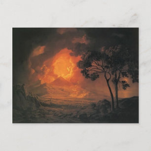 Joseph Wright- An Eruption of Mount Vesuvius Vykort