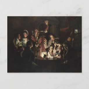 Joseph Wright - Ett experiment på en fågel i Luft Vykort