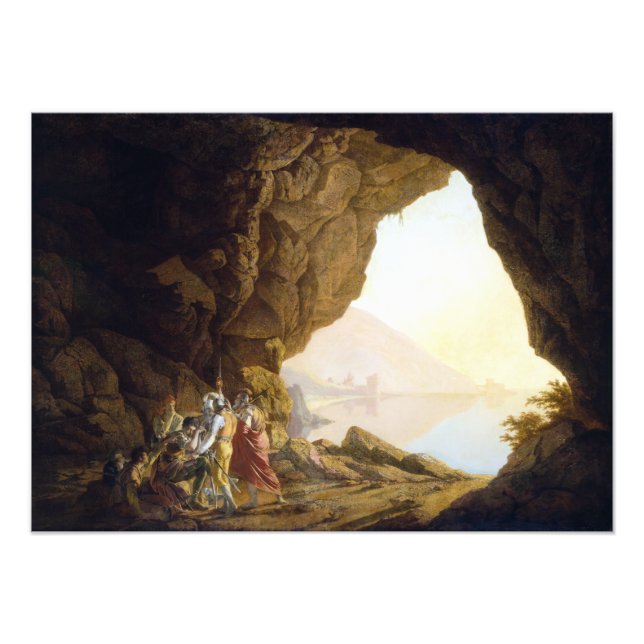 Joseph Wright of Derby Grotto Poster (Framsidan)