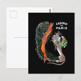 Josephine Baker Cheetah Jazz Age Vykort