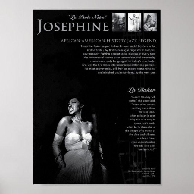 Josephine Baker Poster (Framsidan)