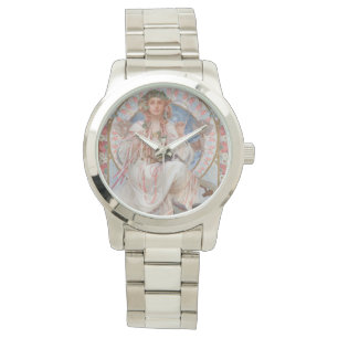 Josephine Crane Bradley as Lavia av Alphonse Mucha Armbandsur
