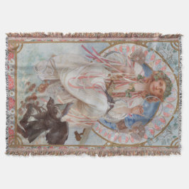 Josephine Crane Bradley as Lavia av Alphonse Mucha Filt