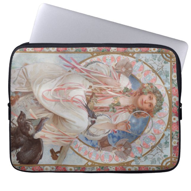 Josephine Crane Bradley as Lavia av Alphonse Mucha Laptop Fodral (Framsidan)