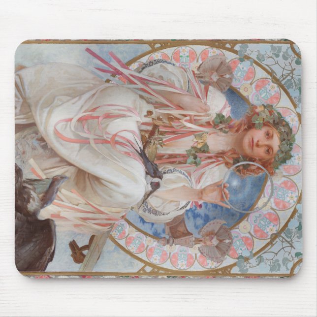 Josephine Crane Bradley as Lavia av Alphonse Mucha Musmatta (Framsidan)