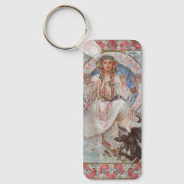 Josephine Crane Bradley as Lavia av Alphonse Mucha Nyckelring
